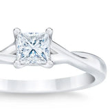 Princess Cut Diamond Solitaire Ring (0.50 ct) product image 6