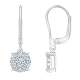 Round Brilliant Diamond Drop Earrings (1.00 ctw) product image 3