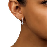 Round Brilliant Diamond Drop Earrings (1.00 ctw) product image 4
