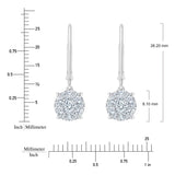 Round Brilliant Diamond Drop Earrings (1.00 ctw) product image 5
