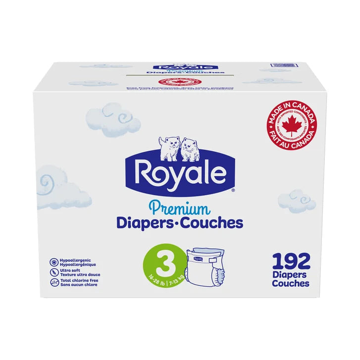 Royale Premium Baby Diapers, Sizes 3 - 6 product image 1