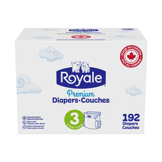 Royale Premium Baby Diapers, Sizes 3 - 6
