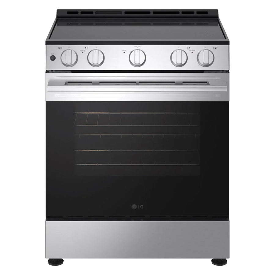 Samsung 80 Series 30 in. 6.3 cu ft. Stainless Steel Electric Slide-in Range with Air Fry and True Convection