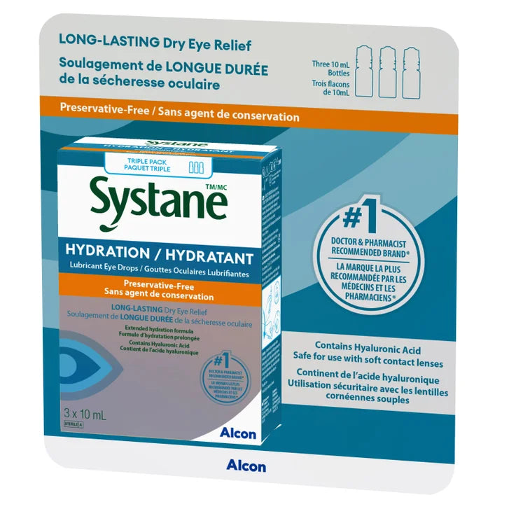 Systane Hydration Eye Drops, 3 x 10 mL product image 1