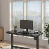 Tresanti Tessa 119.4 cm (47 in.) Adjustable Height Desk with LED Lighting, Black product image 3