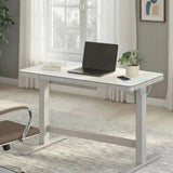 Tresanti Tessa 119.4 cm (47 in.) Adjustable Height Desk with LED Lighting, White product image 3