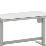 Tresanti Tessa 119.4 cm (47 in.) Adjustable Height Desk with LED Lighting, White product image 4