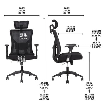 TrueWellness Mesh Office Chair