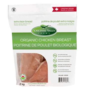 Yorkshire Valley Farms Organic Boneless Skinless Chicken Breasts, 5 2 kg