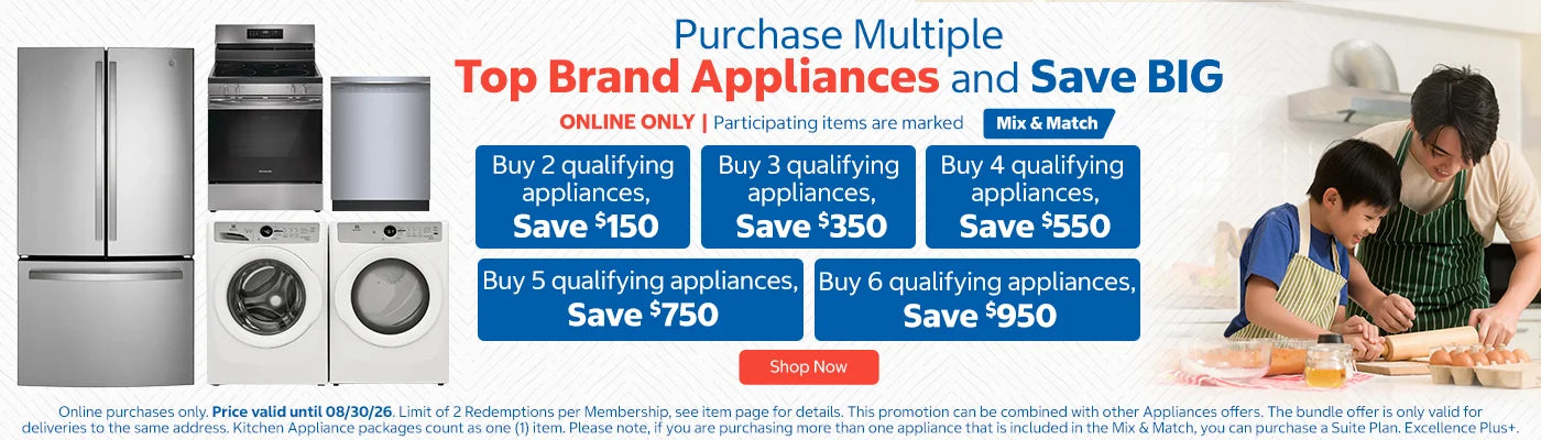 Top Brand Appliances and Save BIG